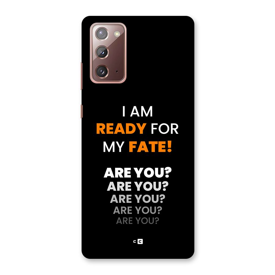 You Ready Back Case for Galaxy Note 20