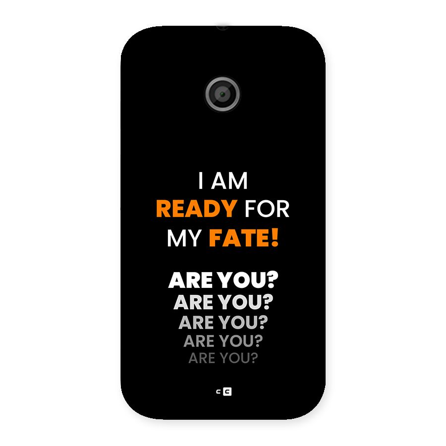 You Ready Back Case for Moto E