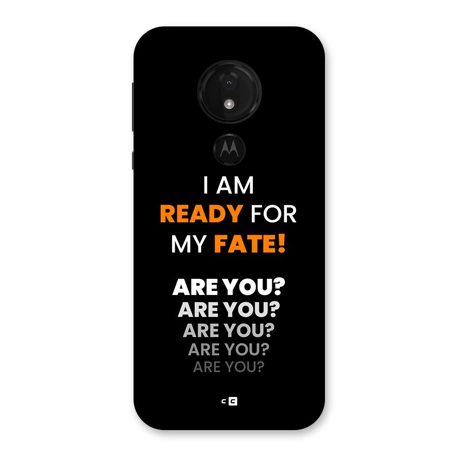 You Ready Back Case for Moto G7 Power