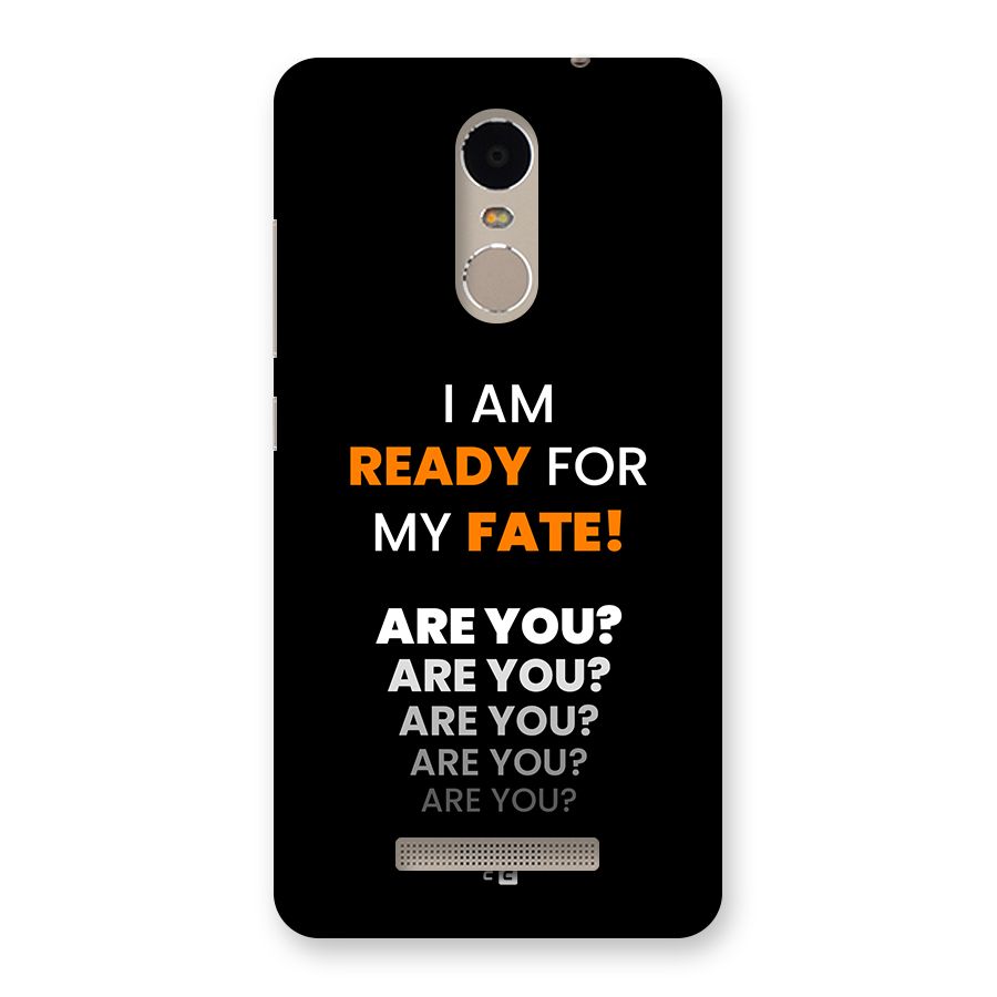 You Ready Back Case for Redmi Note 3