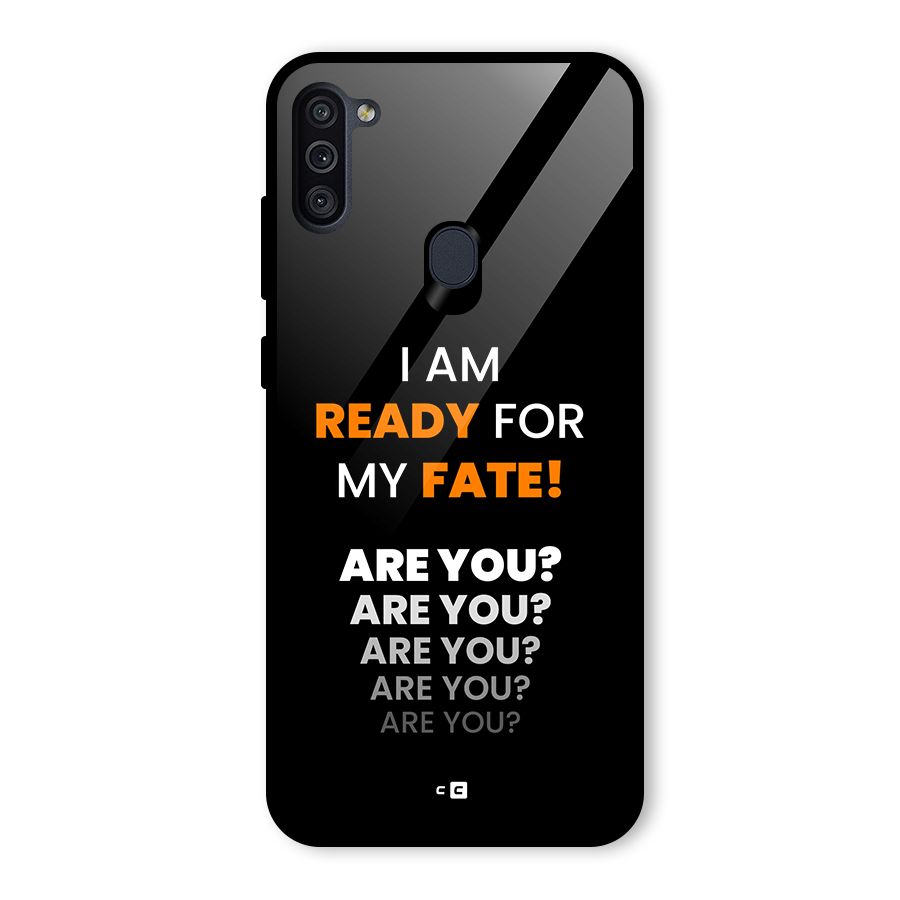 You Ready Glass Back Case for Galaxy M11