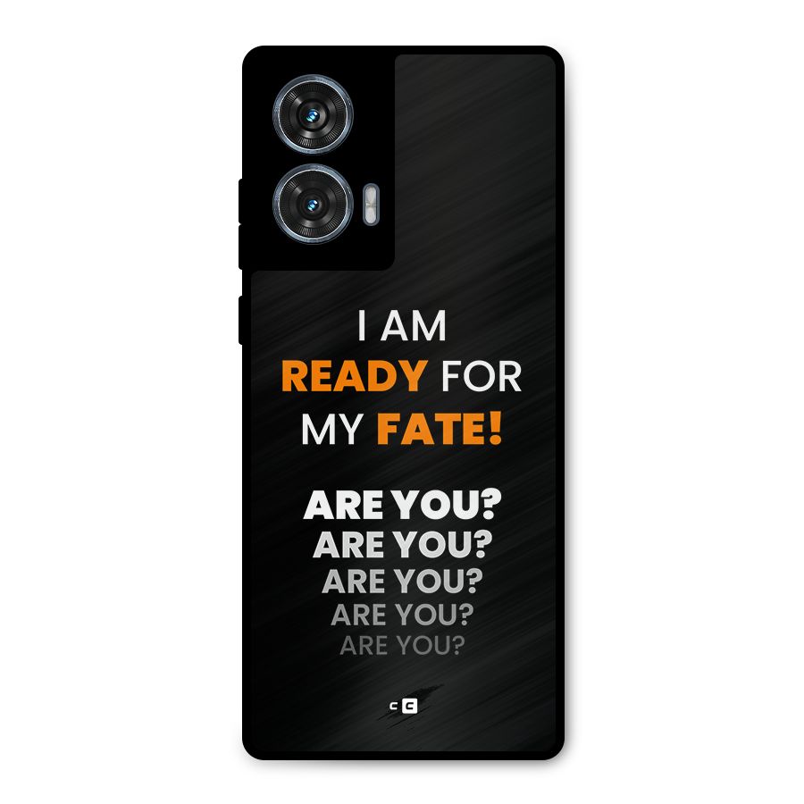You Ready Metal Back Case for Motorola Edge 50 Fusion