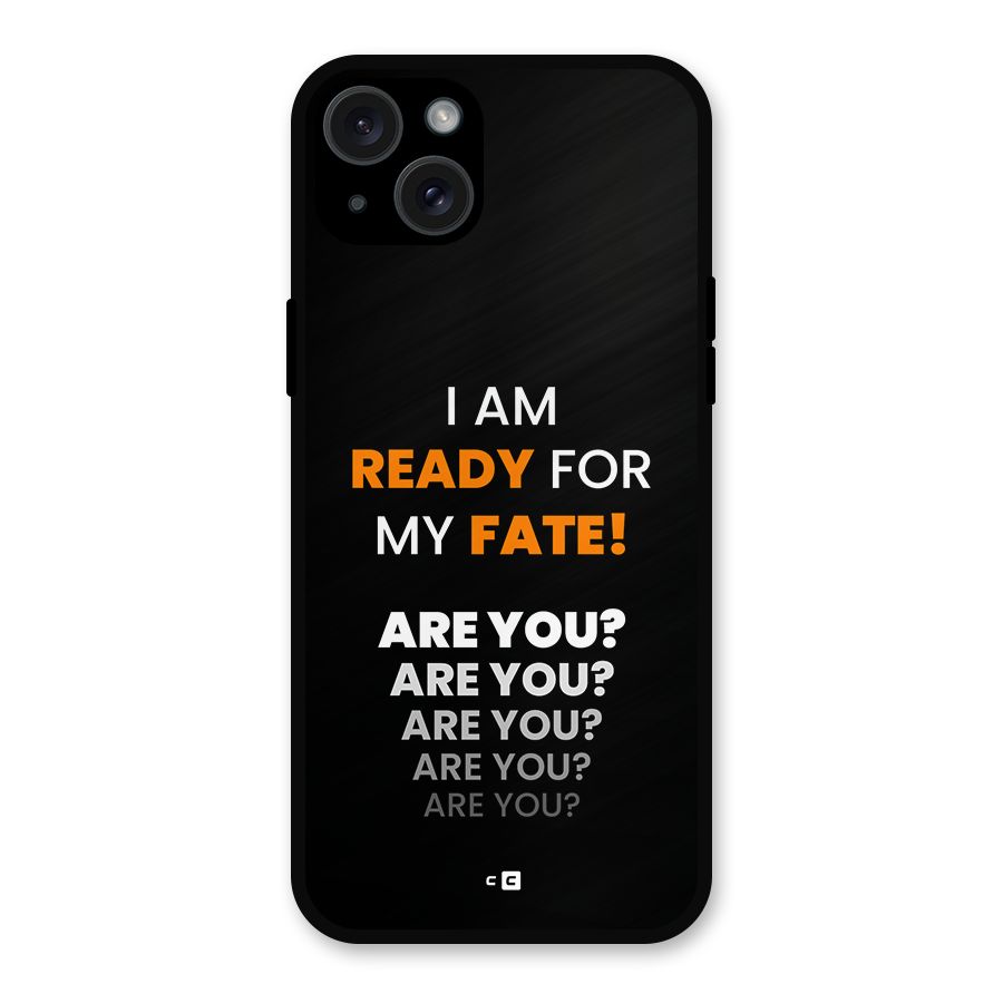 You Ready Metal Back Case for iPhone 15 Plus