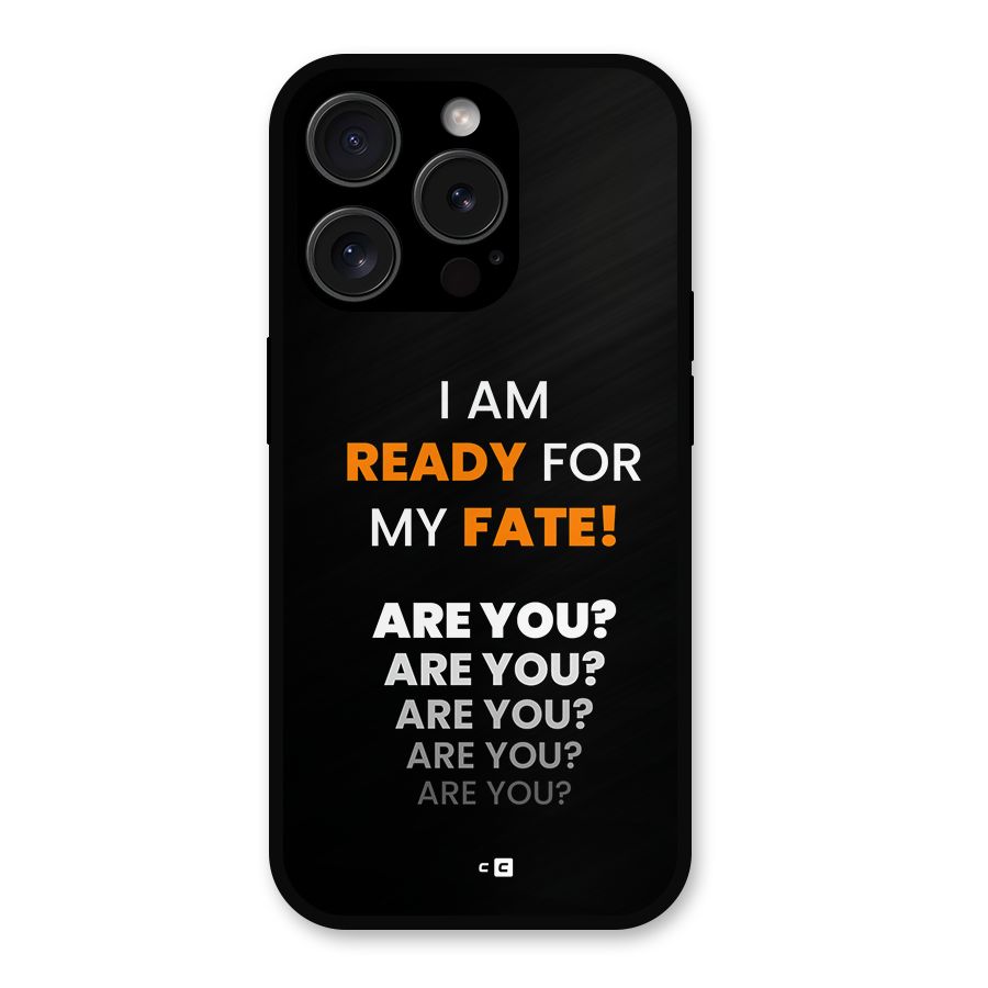 You Ready Metal Back Case for iPhone 15 Pro