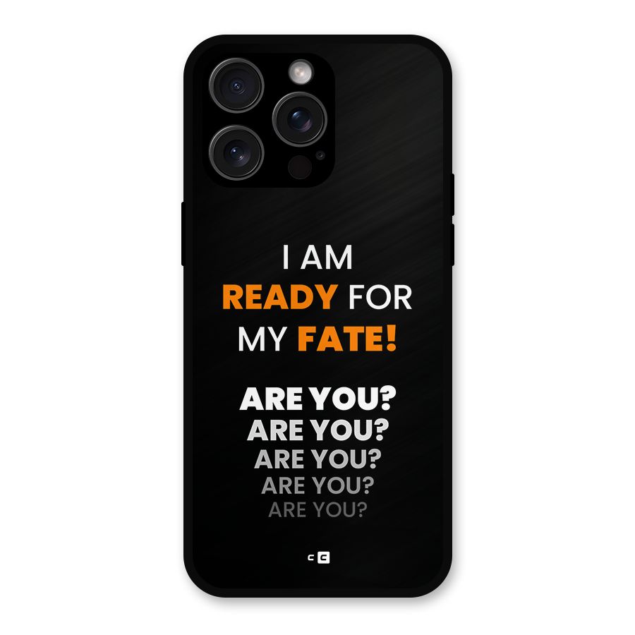 You Ready Metal Back Case for iPhone 15 Pro Max