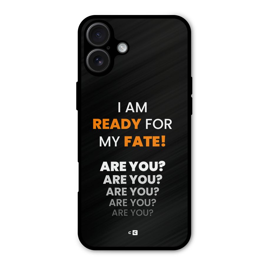 You Ready Metal Back Case for iPhone 16 Plus