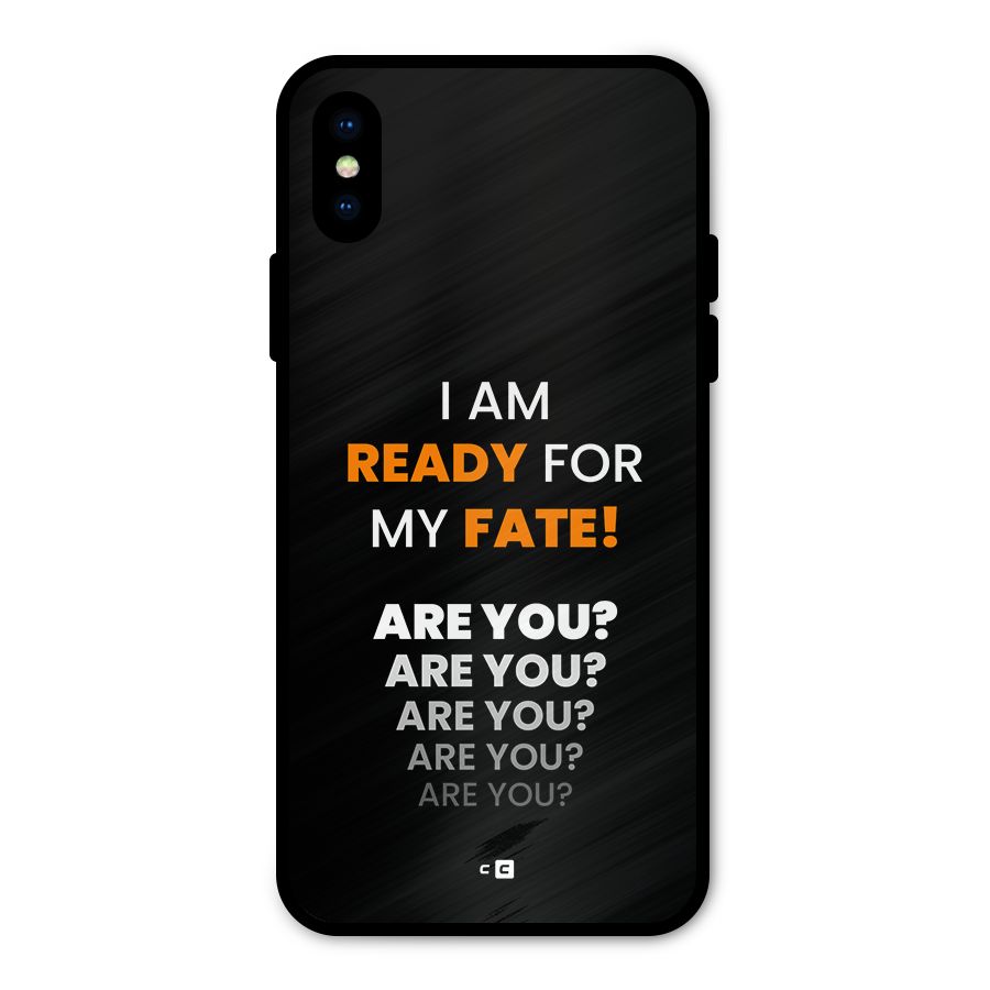 You Ready Metal Back Case for iPhone XS