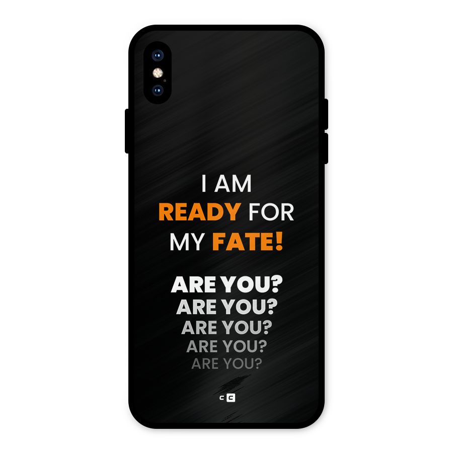 You Ready Metal Back Case for iPhone XS Max