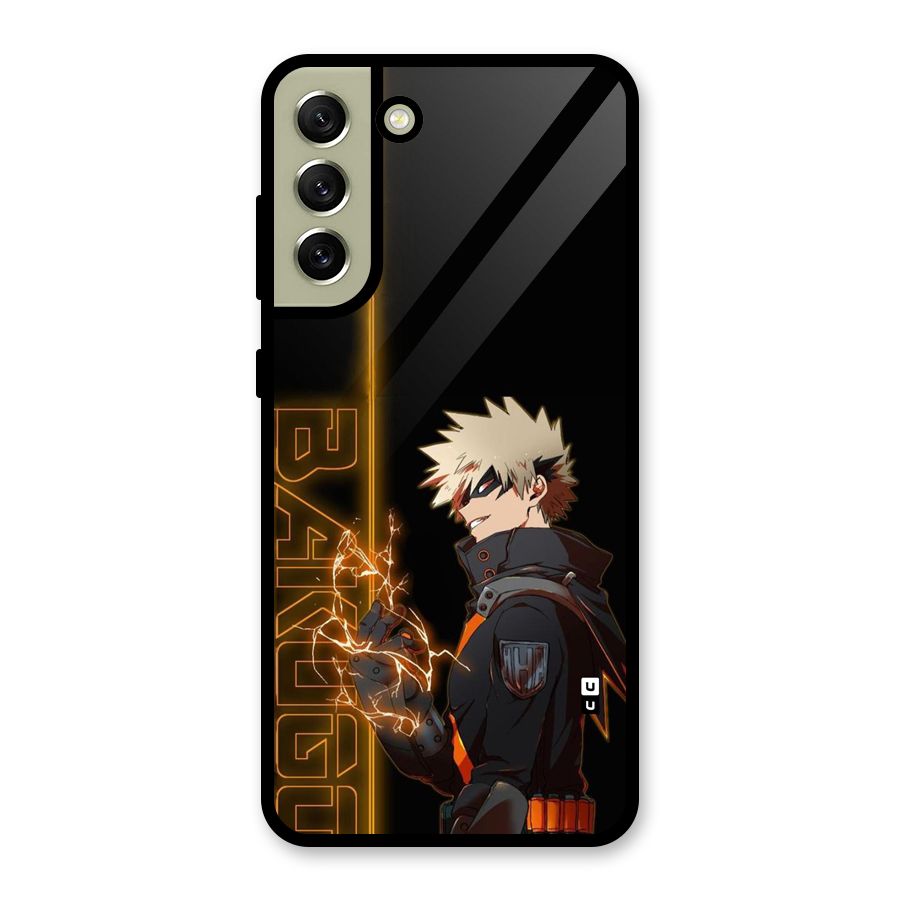 Young Bakugo Glass Back Case for Galaxy S21 FE 5G