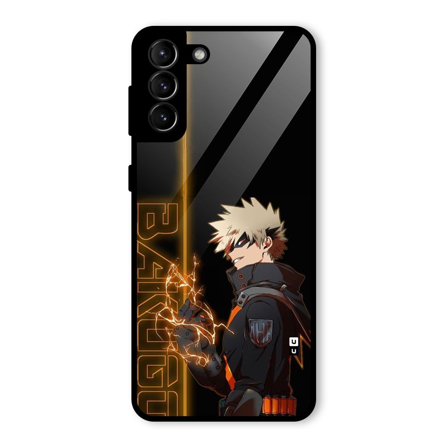 Young Bakugo Glass Back Case for Galaxy S21 Plus