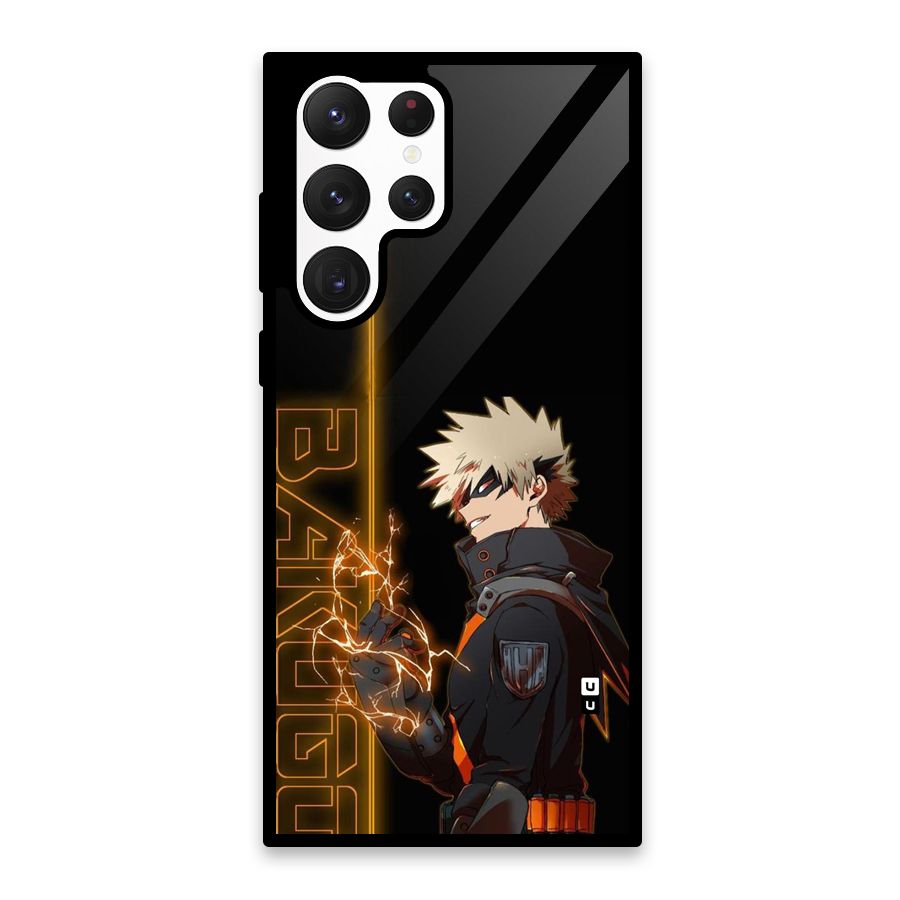 Young Bakugo Glass Back Case for Galaxy S22 Ultra 5G