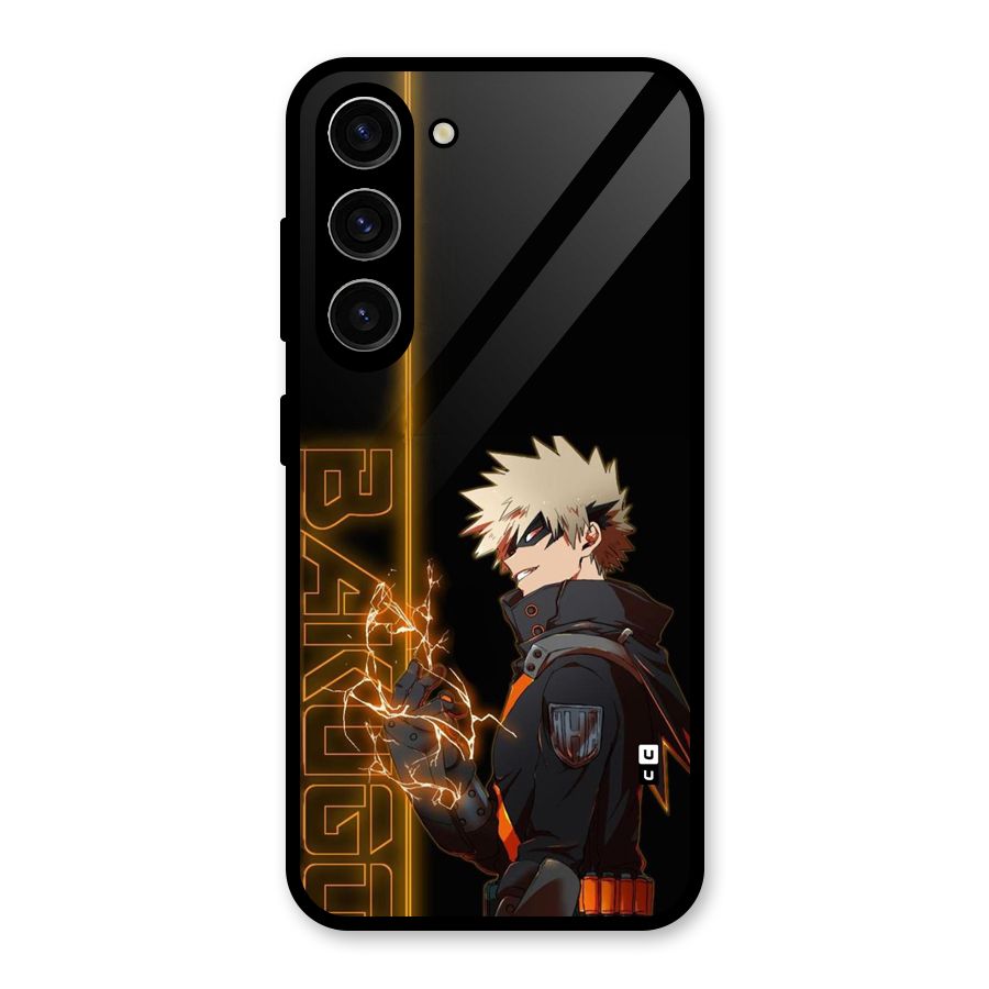 Young Bakugo Glass Back Case for Galaxy S23