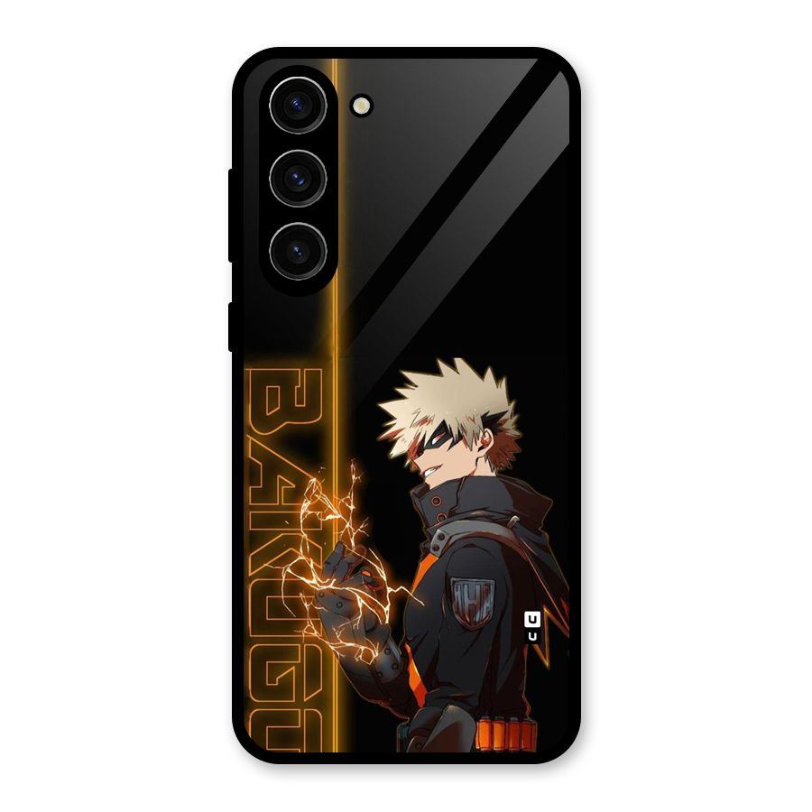 Young Bakugo Glass Back Case for Galaxy S23 Plus