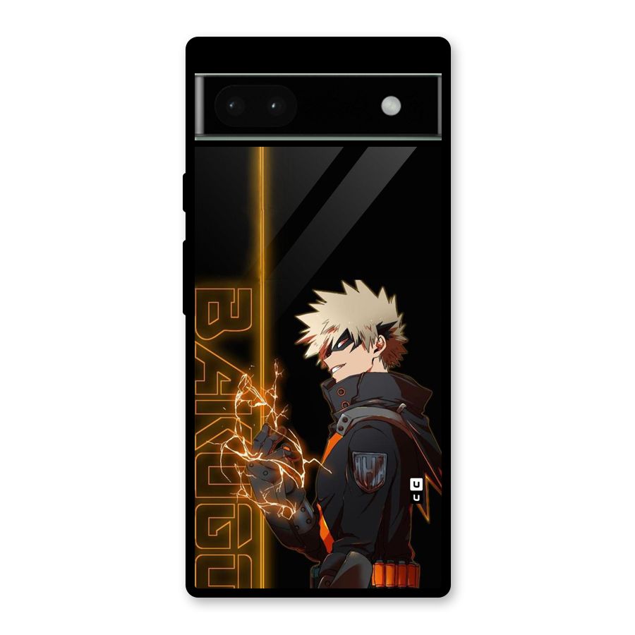 Young Bakugo Glass Back Case for Google Pixel 6a