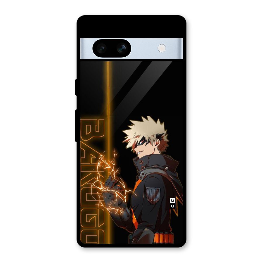 Young Bakugo Glass Back Case for Google Pixel 7a