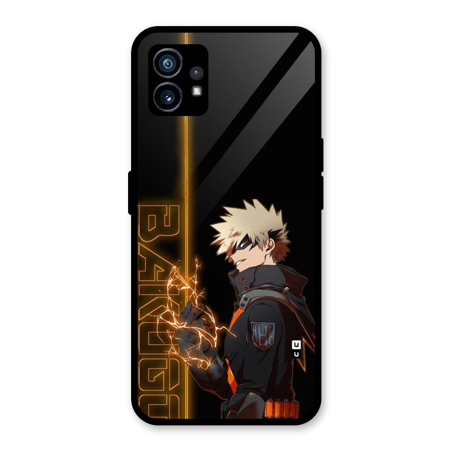 Young Bakugo Glass Back Case for Nothing Phone 1