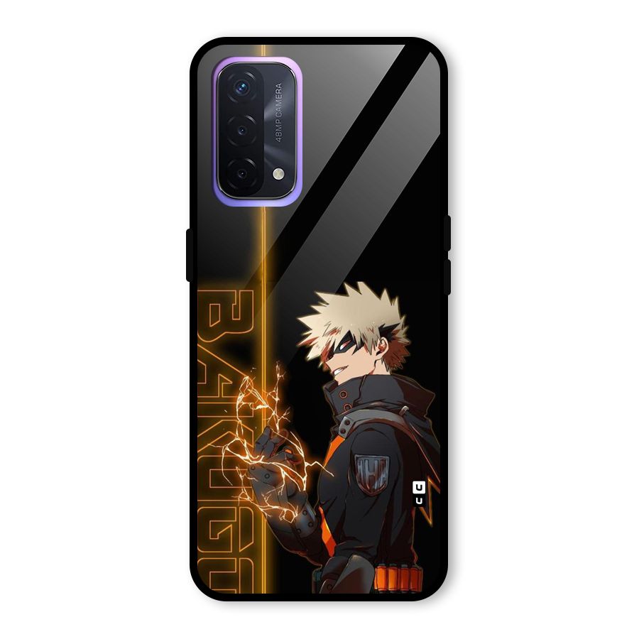 Young Bakugo Glass Back Case for Oppo A74 5G