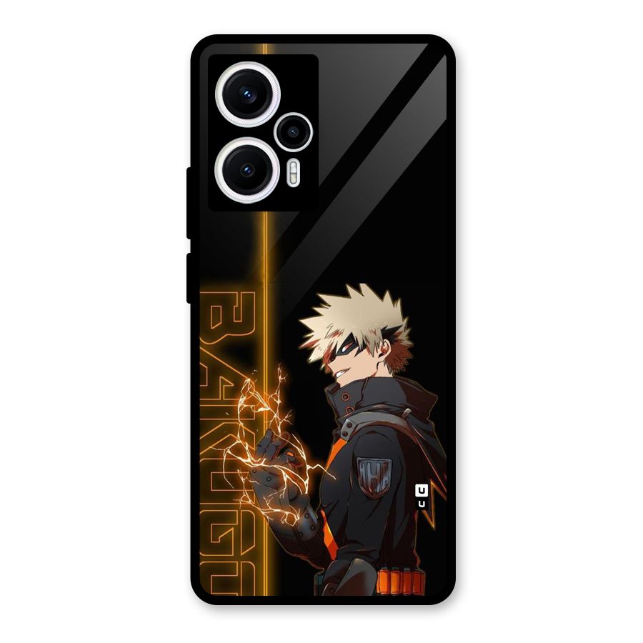 Young Bakugo Glass Back Case for Poco F5