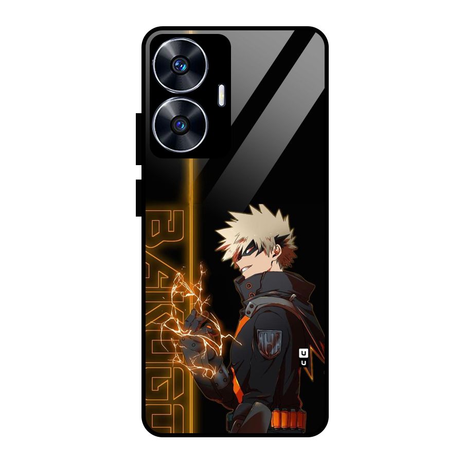Young Bakugo Glass Back Case for Realme Narzo N55