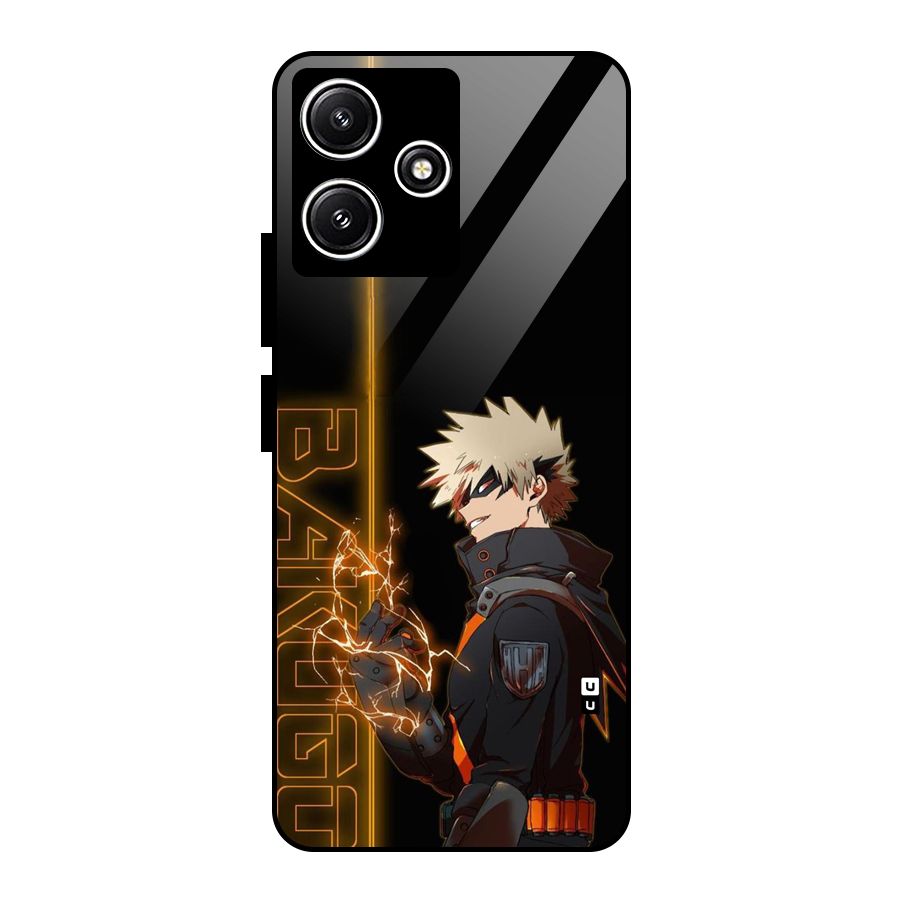 Young Bakugo Glass Back Case for Redmi 12 5G