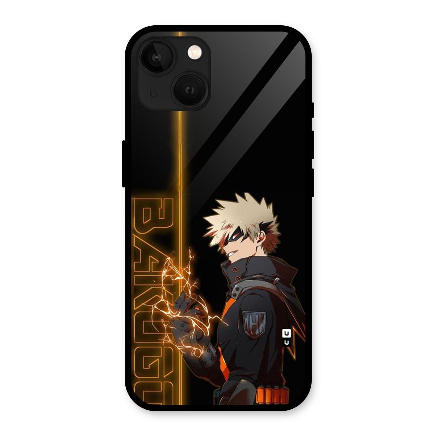 Young Bakugo Glass Back Case for iPhone 13