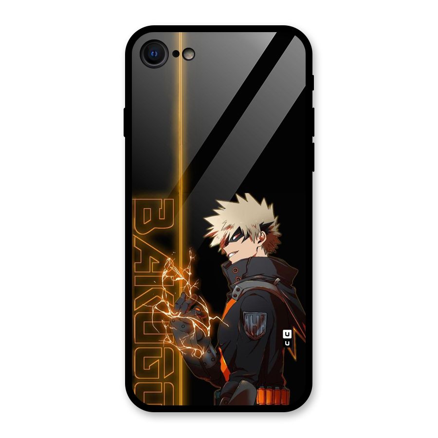 Young Bakugo Glass Back Case for iPhone SE 2022