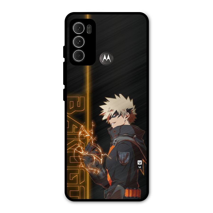 Young Bakugo Metal Back Case for Moto G60