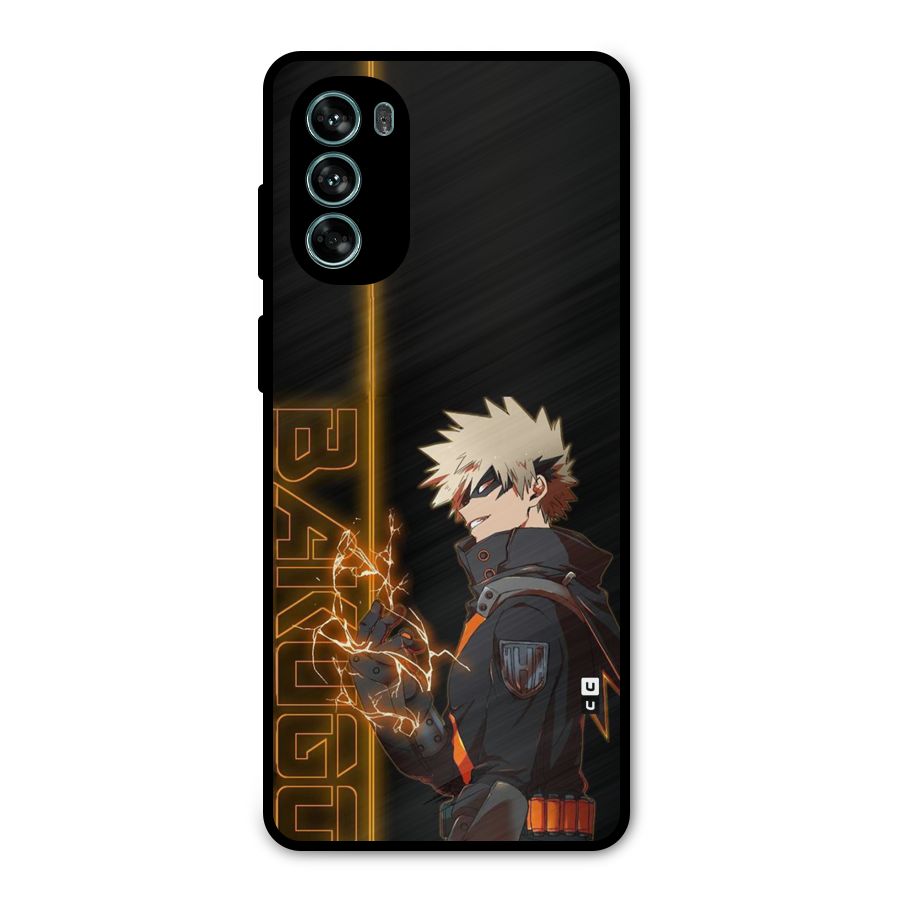Young Bakugo Metal Back Case for Moto G62