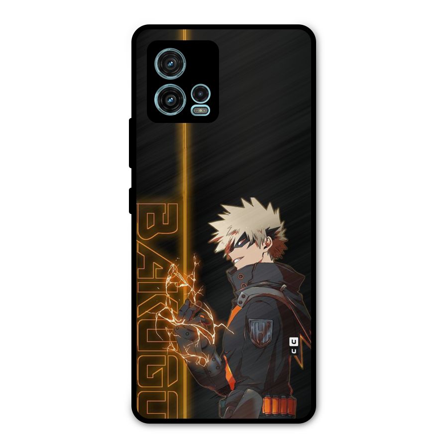 Young Bakugo Metal Back Case for Moto G72