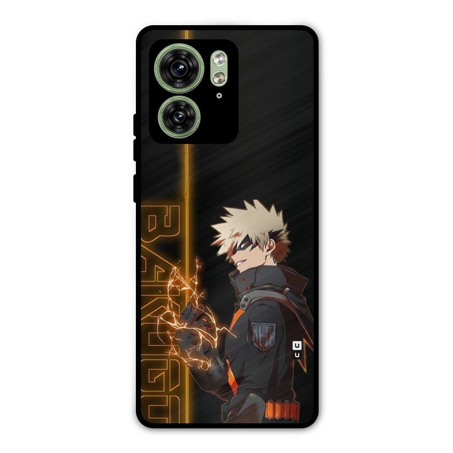 Young Bakugo Metal Back Case for Motorola Edge 40 5G