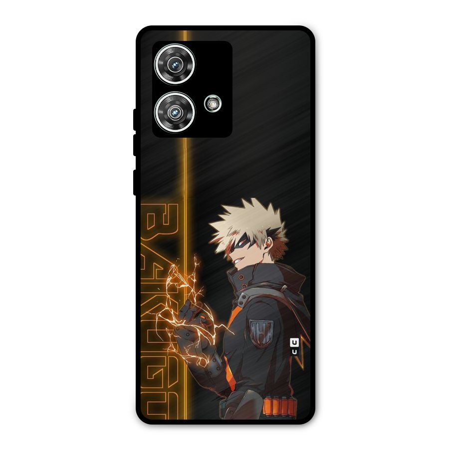 Young Bakugo Metal Back Case for Motorola Edge 40 Neo