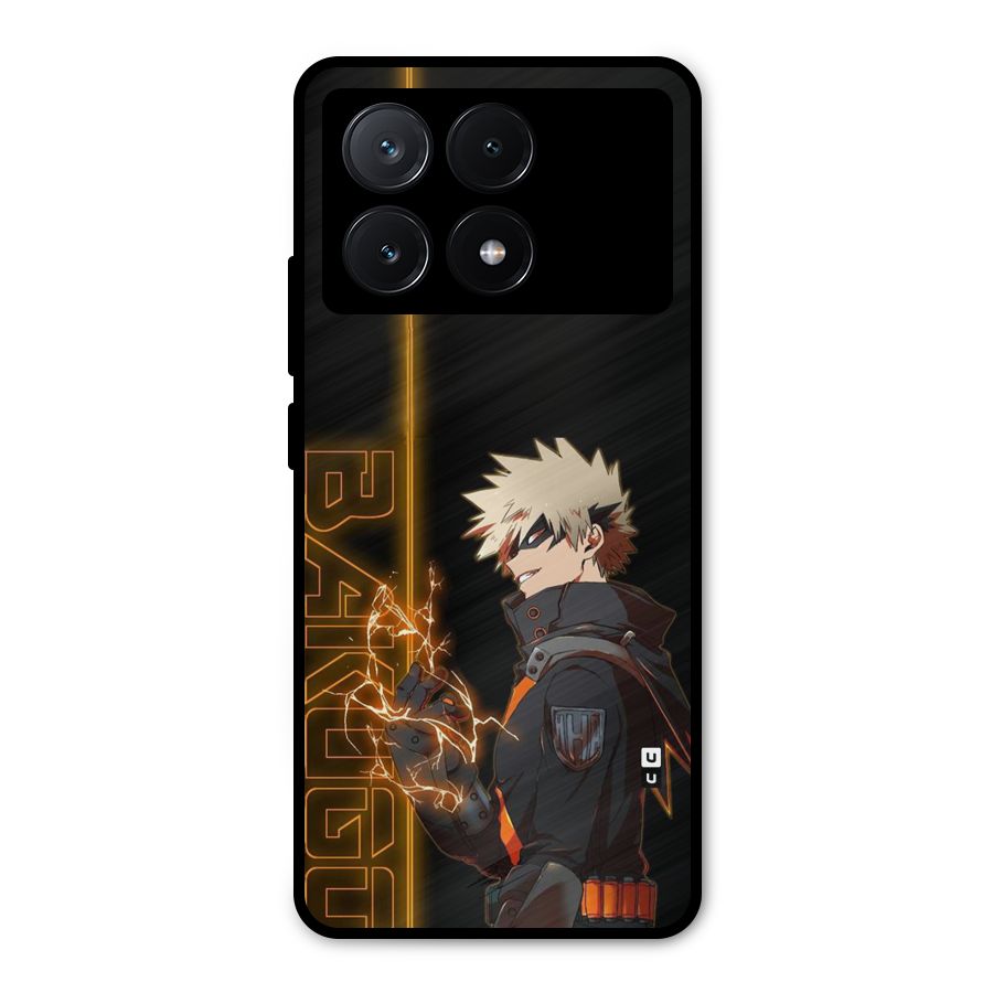 Young Bakugo Metal Back Case for Poco X6 Pro