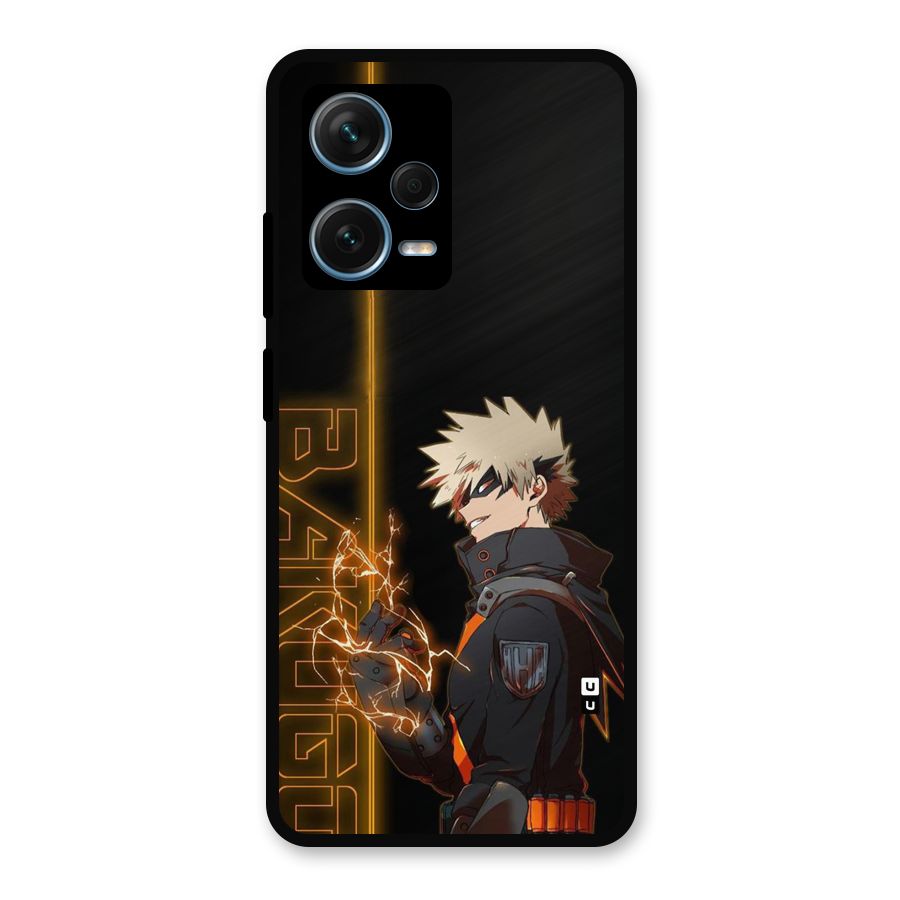 Young Bakugo Metal Back Case for Redmi Note 12 Pro Plus 5G