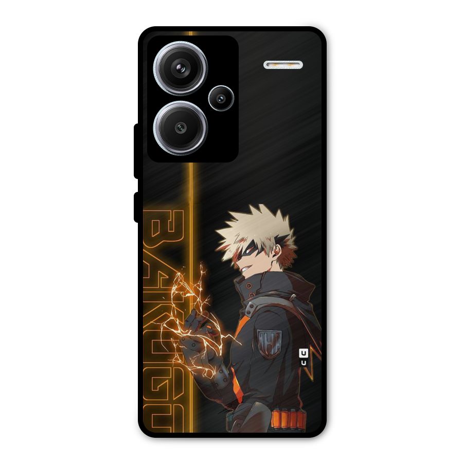 Young Bakugo Metal Back Case for Redmi Note 13 Pro Plus