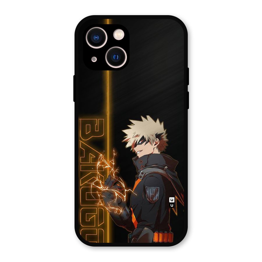 Young Bakugo Metal Back Case for iPhone 13