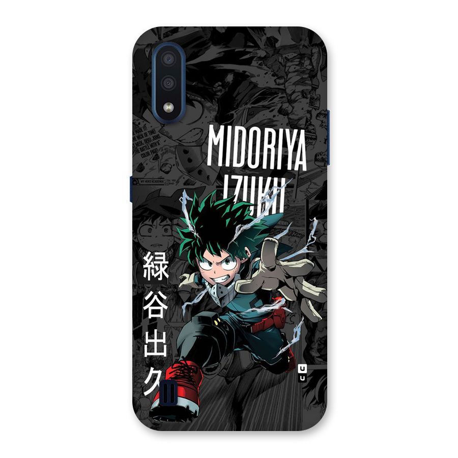 Young Midoriya Back Case for Galaxy M01