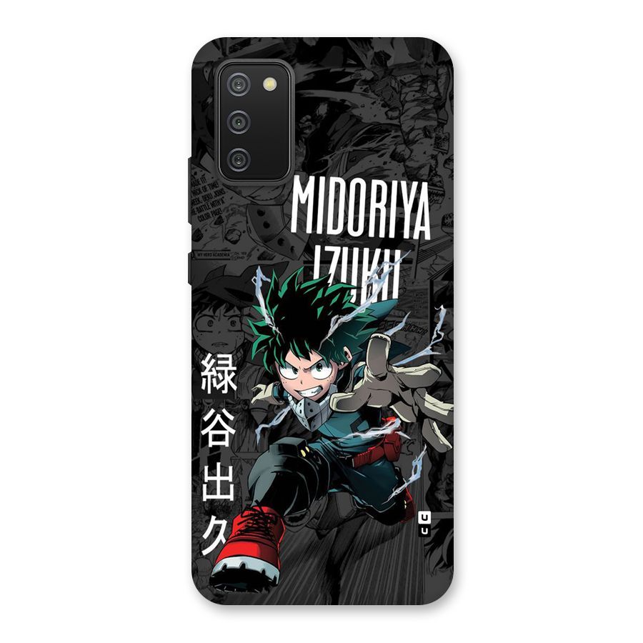 Young Midoriya Back Case for Galaxy M02s