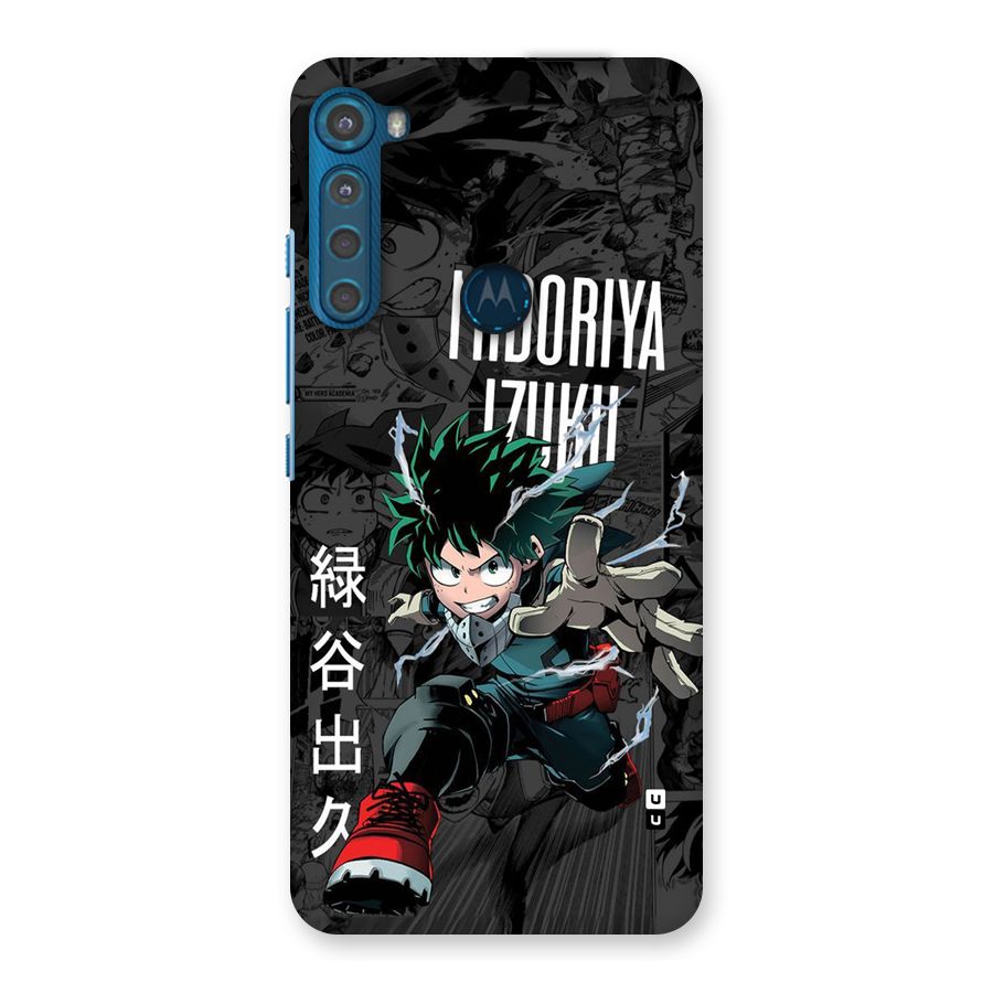 Young Midoriya Back Case for Motorola One Fusion Plus