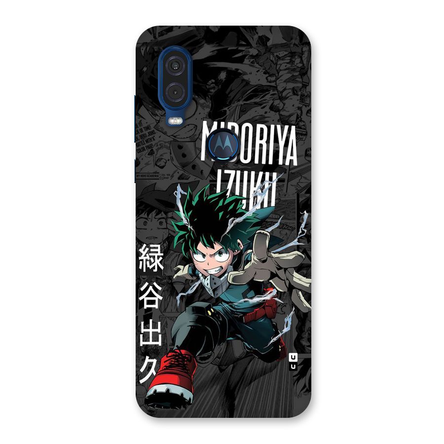Young Midoriya Back Case for Motorola One Vision