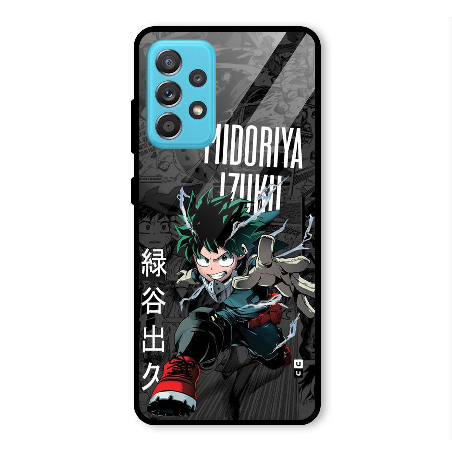 Young Midoriya Glass Back Case for Galaxy A52s 5G
