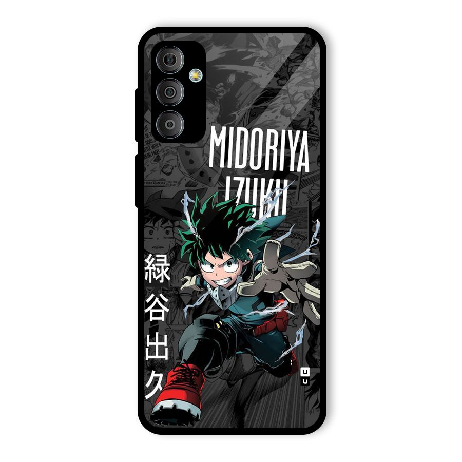 Young Midoriya Glass Back Case for Galaxy F23