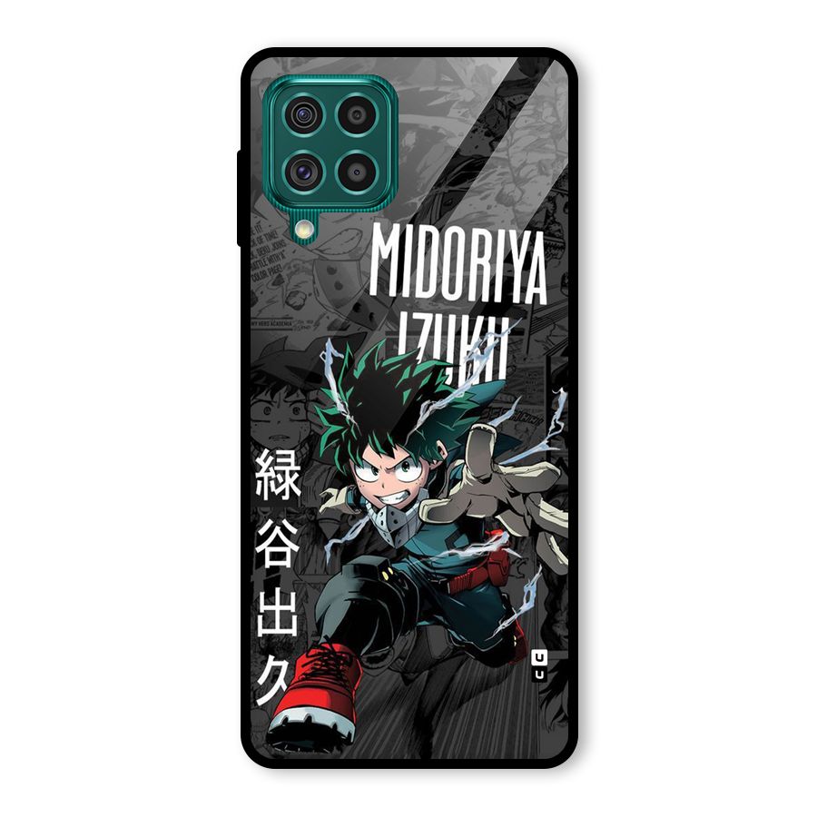 Young Midoriya Glass Back Case for Galaxy F62