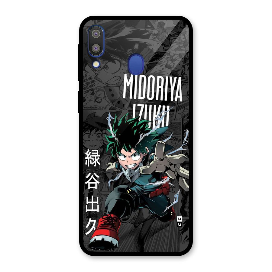 Young Midoriya Glass Back Case for Galaxy M20