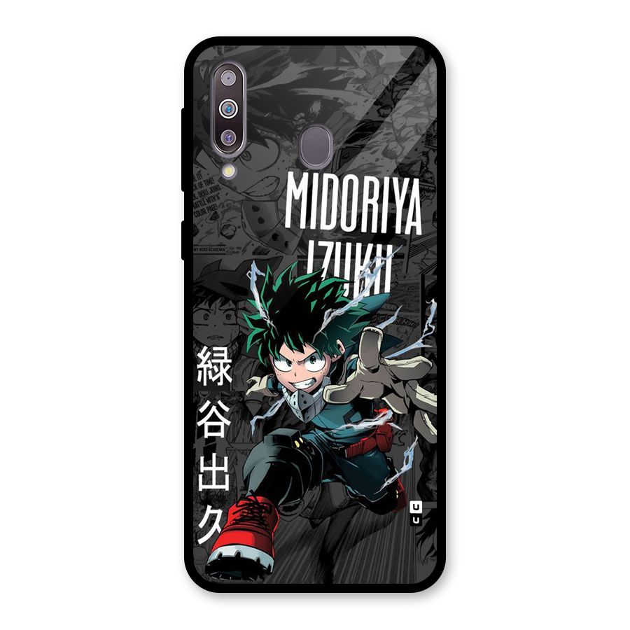 Young Midoriya Glass Back Case for Galaxy M30