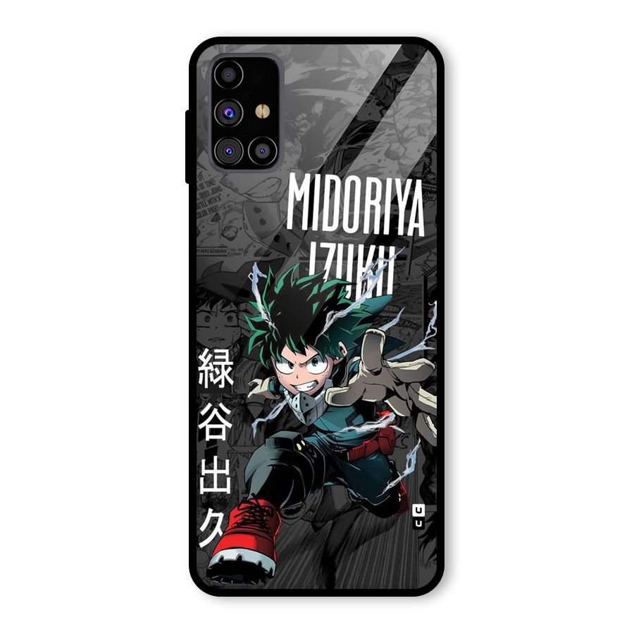 Young Midoriya Glass Back Case for Galaxy M31s