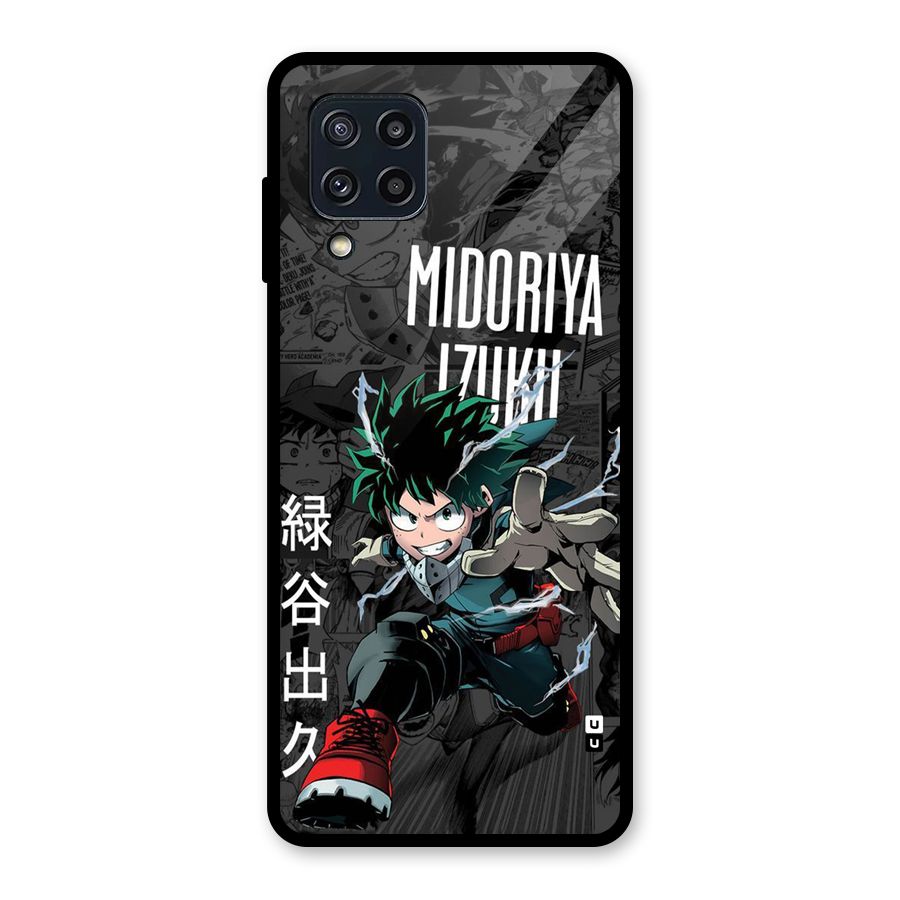 Young Midoriya Glass Back Case for Galaxy M32