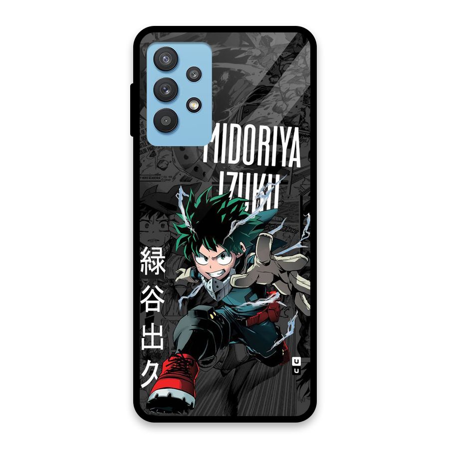 Young Midoriya Glass Back Case for Galaxy M32 5G