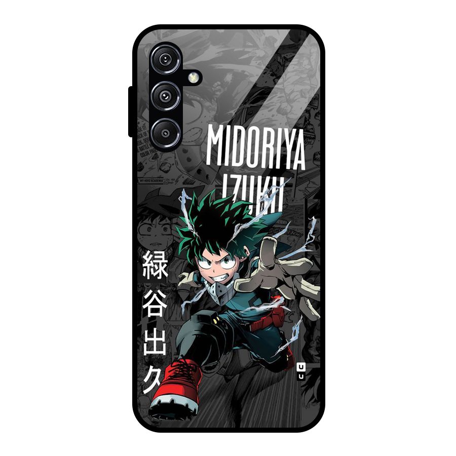 Young Midoriya Glass Back Case for Galaxy M34 5G