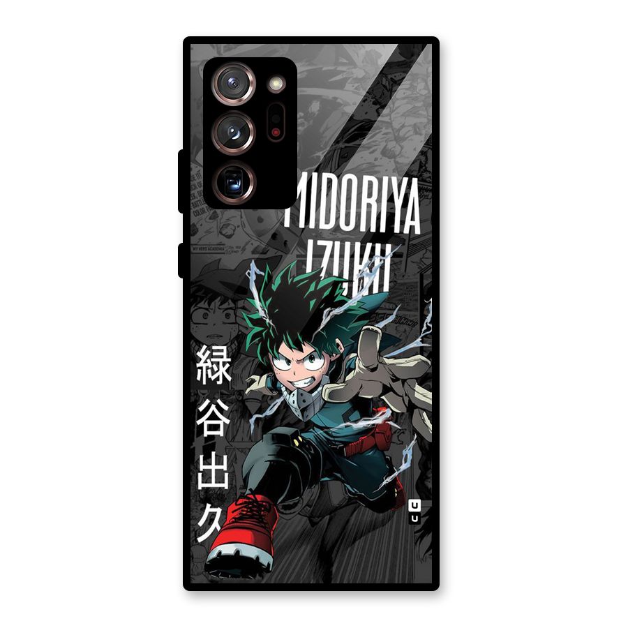Young Midoriya Glass Back Case for Galaxy Note 20 Ultra