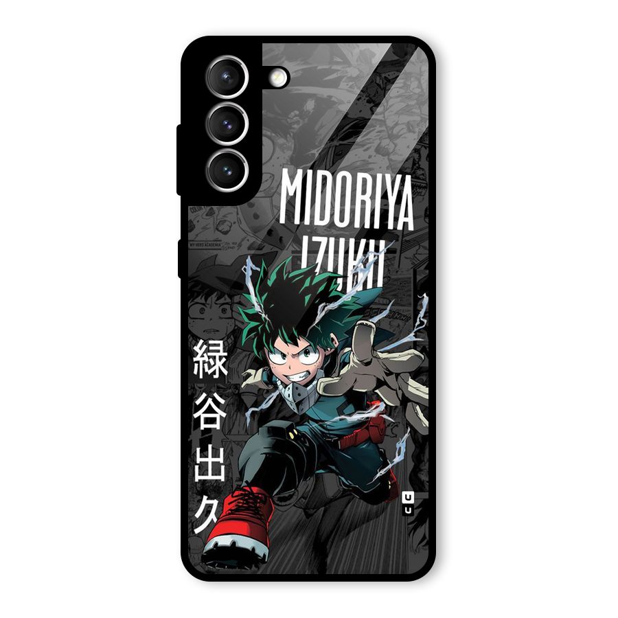 Young Midoriya Glass Back Case for Galaxy S21 5G